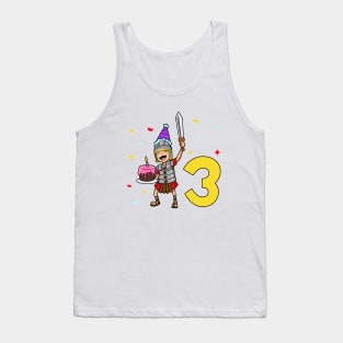 I am 3 with Centurion - kids birthday 3 years old Tank Top